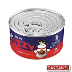 JAZZY - Jazzy Dardanel Sığır Etli Kedi Konservesi 95 gr