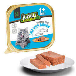 Jungle - Jungle Ezme Pate Somonlu Yetişkin Kedi Konservesi 100 gr