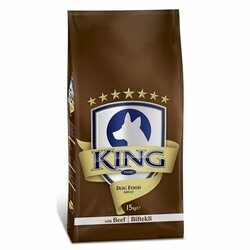 King - King Biftekli Yetişkin Köpek Maması 15 Kg