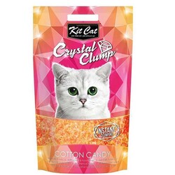 Kit Cat - Kit Cat Topaklanan Pamuk Şeker Kokulu Silika Kedi Kumu 4 Lt