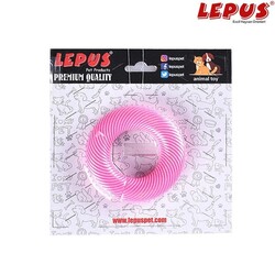 Lepus - Lepus Ağız ve Diş Sağlığı İçin Simit Köpek Oyuncağı Pembe 9x9h cm