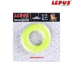 Lepus - Lepus Ağız ve Diş Sağlığı İçin Simit Köpek Oyuncağı Sarı 9x9h cm