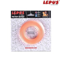 Lepus - Lepus Ağız ve Diş Sağlığı İçin Simit Köpek Oyuncağı Turuncu 9x9h cm