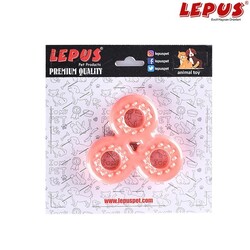 Lepus - Lepus Ağız ve Diş Sağlığı İçin Stres Çarkı Köpek Oyuncağı Turuncu 13x7h cm