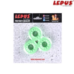 Lepus - Lepus Ağız ve Diş Sağlığı İçin Stres Çarkı Köpek Oyuncağı Yeşil 13x7h cm