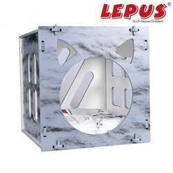 Lepus - Lepus Küp Kedi Yuvası Gri 40x40x45h cm