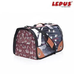 Lepus - Lepus Şeffaf Fly Bag Palmiye Kahve M 25x40x25h cm