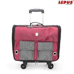 Lepus - Lepus Travel Bag Kedi ve Köpek İçin Taşıma Çantası Bordo