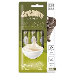 M-Pets - M-Pets Deniz Taraklı ve Ton Balıklı Sıvı Kedi Ödül Maması 4x15 gr