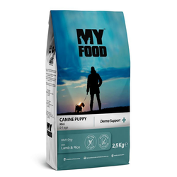 My Food - My Food Kuzulu&Pirinçli Yavru Küçük Irk Köpek Maması Derma Support 2,5 Kg