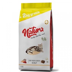 Natura Düşük Tahıllı - Natura Sterilised Düşük Tahıllı Balıklı Kısırlaştırılmış Kedi Maması 8 Kg + 2 Kg Hediyeli