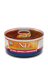 N&D Pumpkin - N&D Balkabaklı Tahılsız Tavuklu Ve Narlı Yetişkin Kedi Konservesi 70 Gr