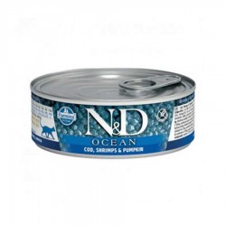 N&D Ocean - N&D Ocean Morina Balıklı Karidesli Balkabaklı Yetişkin Kedi Konservesi 80 gr