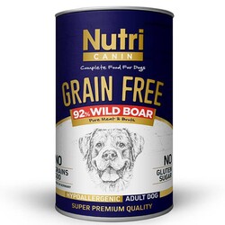 Nutri Canin - Nutri Canin Tahılsız Yaban Domuzlu Yetişkin Köpek Konservesi 400 Gr