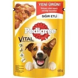 Pedigree - Pedigree Pouch Sığır Etli Yetişkin Köpek Konservesi 100 gr