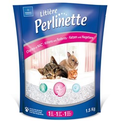 Perlinette - Perlinette Kitten&Rodent Yavru Kedi ve Kemirgen Kristal Kumu 1.5 Kg 3.7 Lt