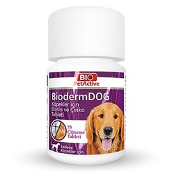 Pet Actıve - Pet Active Biodermdog Köpekler İçin Tüy Dökülme Önleyici Biotin Ve Çinko Tableti 37.5 Gr
