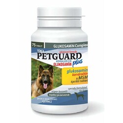 Petguard - Petguard Köpekler İçin Kondroitinli Glukosamin Tableti 75 Adet