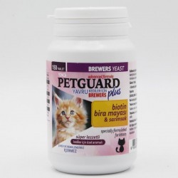 Petguard - Petguard Yavru Kediler İçin Biotin Ve Sarımsaklı Bira Mayası Tablet 150 Adet