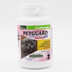 Petguard - Petguard Yavru Kediler İçin Kalsiyum Fosfor Ve Çinko Katkılı Tablet 150 Adet