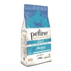 Petline - Petline Süper Premium Ancyhovy Hamsili Yetişkin Kuru Kedi Maması 1.5 kg