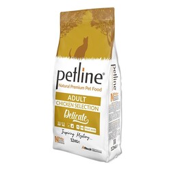 Petline - Petline Süper Premium Delicate Tavuklu Yetişkin Kedi Maması 12 Kg
