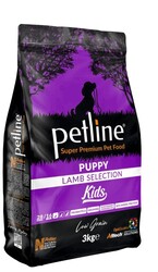 Petline - Petline Süper Premium Kids Kuzu Etli Yavru Köpek Maması 3 kg
