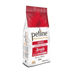 Petline - Petline Süper Premium Serenity Lamb Kuzu Etli Düşük Tahıllı Yetişkin Kedi Maması 1.5 kg
