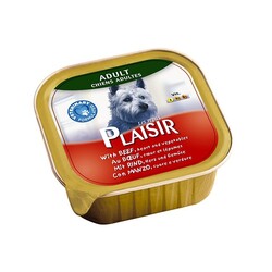 Plaisir - Plaisir Sığır Etli Sebzeli Pate Köpek Konservesi 150 Gr