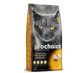 Pro Choice - Pro Choice Pro 32 Tavuklu Kısırlaştırılmış Kedi Maması 15 kg