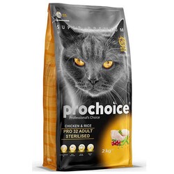 Pro Choice - Pro Choice Pro 32 Tavuklu Kısırlaştırılmış Kedi Maması 2 kg