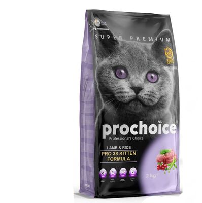 Pro Choice Pro 38 Kitten Kuzu Etli Yavru Kedi Maması 2 kg