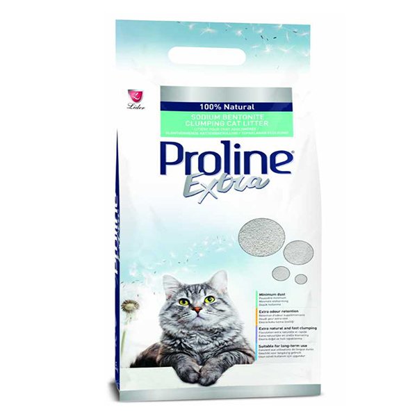 Proline Extra Parfumsuz Bentonit Topaklanan Dogal Kedi Kumu 10 Lt Dogal Kedi Kumlari Adresemama