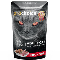 Pro Choice - Prochoice Tahılsız Kuzu ve Ciğerli Yetişkin Kedi Konservesi 85 Gr