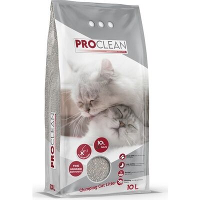 Proclean Natural İnce Taneli Topaklanan Kedi Kumu 10 lt
