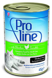 Pro Line - Proline Tavuklu Sos İçinde Yetişkin Kedi Konservesi 415 Gr