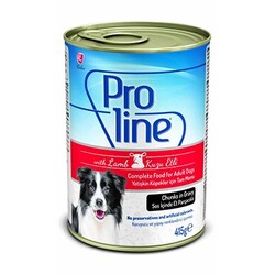 Pro Line - Proline Kuzu Etli Sos İçinde Yetişkin Köpek Konservesi 415 Gr