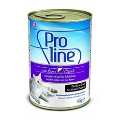 Pro Line - Proline Ciğerli Sos İçinde Yetişkin Kedi Konservesi 415 Gr
