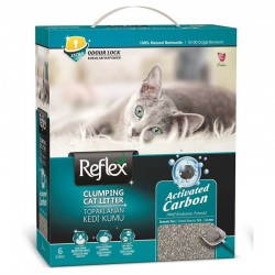 Reflex - Reflex Aktif Karbonlu Topaklanan Kedi Kumu 6 Lt