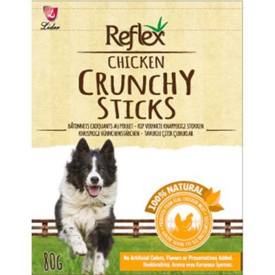 Reflex Crunchy Sticks Tavuklu Çıtır Köpek Ödül Çubukları 80 Gr