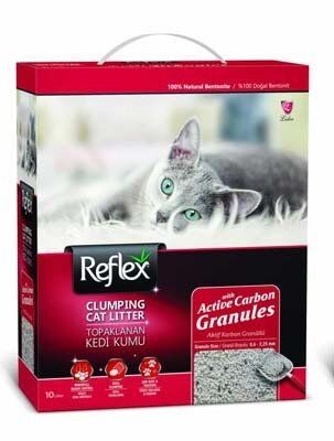 Reflex Granul Aktif Karbonlu Topaklanan Kedi Kumu 10 Lt Dogal Kedi Kumlari Adresemama