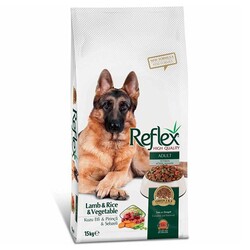 Reflex - Reflex Kuzu ve Pirinçli Sebzeli Yetişkin Köpek Maması 15 Kg