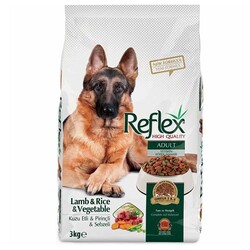 Reflex - Reflex Kuzu ve Pirinçli Sebzeli Yetişkin Köpek Maması 3 Kg