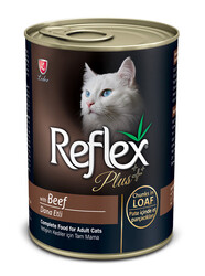 Reflex Plus - Reflex Plus Biftekli Yetişkin Kedi Konservesi (Pate) 400gr