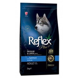 Reflex Plus - Reflex Plus Somonlu Orta ve Büyük Irk Yetişkin Köpek Maması 3 Kg