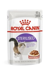 Royal Canin - Royal Canin Sterilised Gravy Pouch Kısırlaştırılmış Kedi Konservesi 85 gr