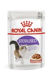 Royal Canin - Royal Canin Sterilised Gravy Pouch Kısırlaştırılmış Kedi Konservesi 85 gr