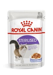 Royal Canin - Royal Canin Sterilised Jelly Pouch Kısırlaştırılmış Kedi Konservesi 85 gr