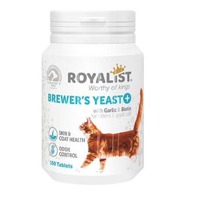 Royalist Brewers Yeast Kediler İçin Deri Tüy Sağlığı ve Koku Giderici Tablet 150 Adet
