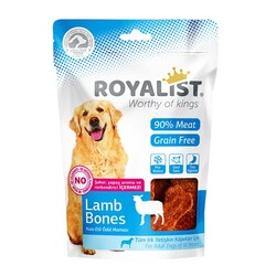 Royalist - Royalist Kuzu Etli Kemik Şeklinde Yumuşak Tahılsız Köpek Ödülü 80 Gr